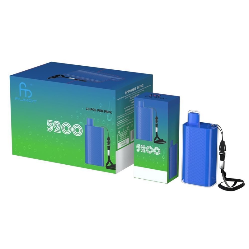 5200 Puffs Disposable E Cigarette RM Rechargeable Vapes FUMOT RandM Squid Box
